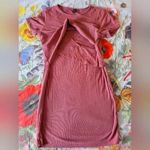 Maternity dress/nursing dress. Dusty rose.  Size XXL